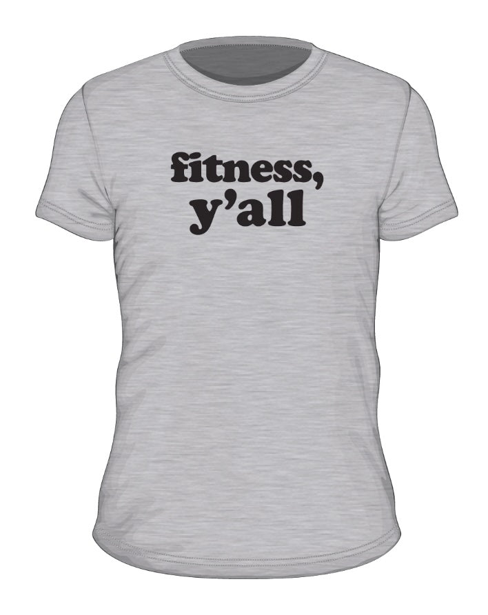 Fitness Y'all Grey Unisex Tee
