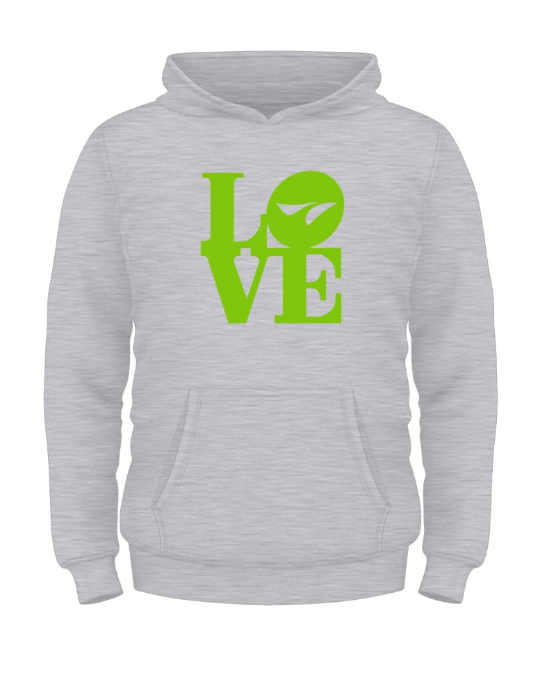 LOVE Grey Unisex Hoody