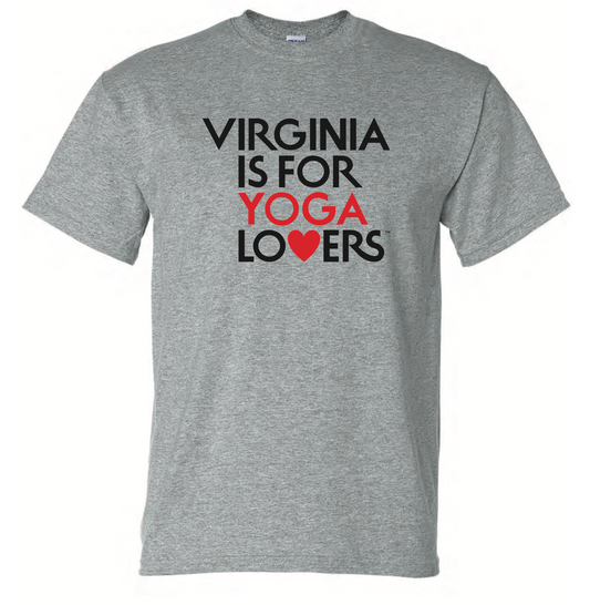 Virginia is for Yoga Lovers Grey Unisex Tee