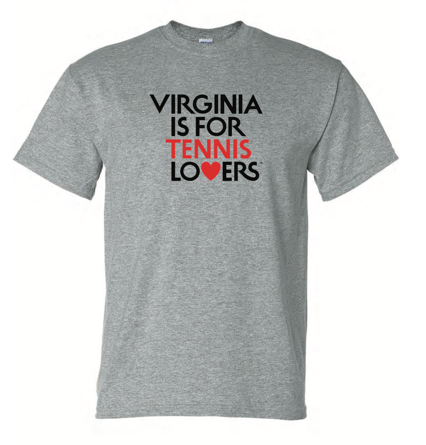 Virginia is for Tennis Lovers Grey Unisex Tee