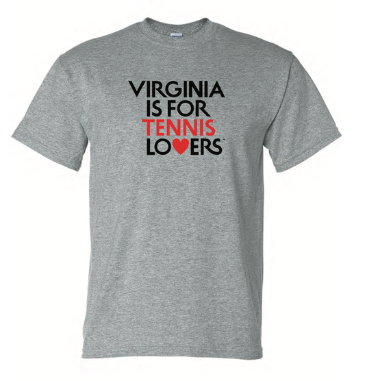 Virginia is for Tennis Lovers Grey Unisex Tee